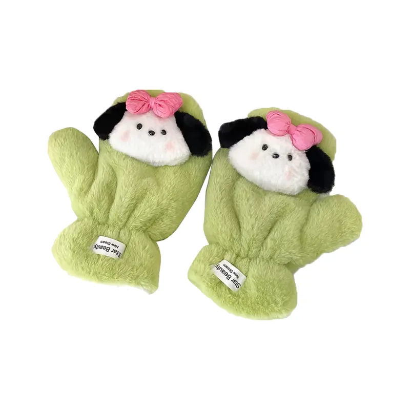 PLAN IN Polyester Knit Gloves Women's-8
