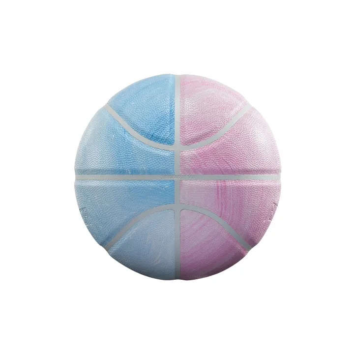 RIGORER PU Ice Cream Basketball Blue Pink Mismatched Color Size 7 Street Training Competition-2