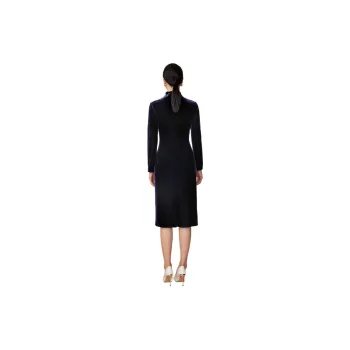 BBLLUUEE Long Sleeved Dress Women's Ink Blue