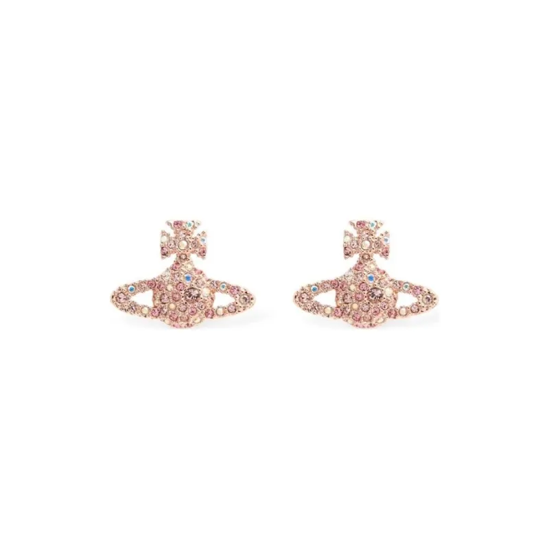 Vivienne Westwood Orb Crystal-embellished Stud Earrings-0