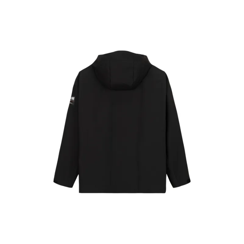 Anta Variety Training Collection Jackets Coats Men's Basic Black/Smoky Black Gray-1