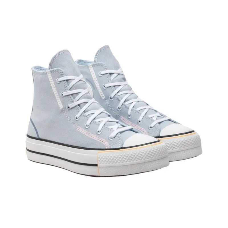 Converse Chuck Taylor All Star Anti Slip Wear Resistant High Top Canvas Shoes Women's Light Blue-2