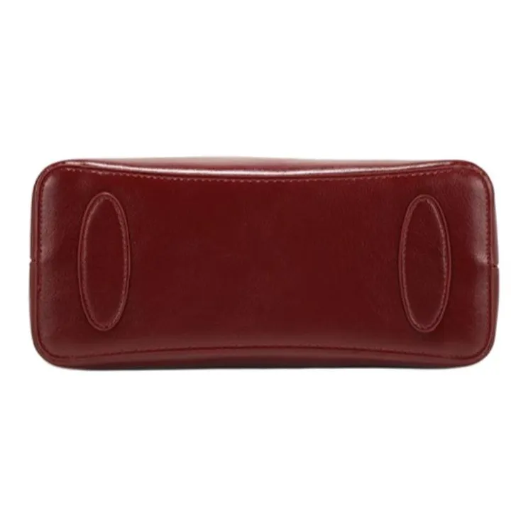 PAYOT Microfiber Synthetic Leather Wedding Bag Shoulder Bag Crossbody Bag Handbag Regular Women's Burgundy-4