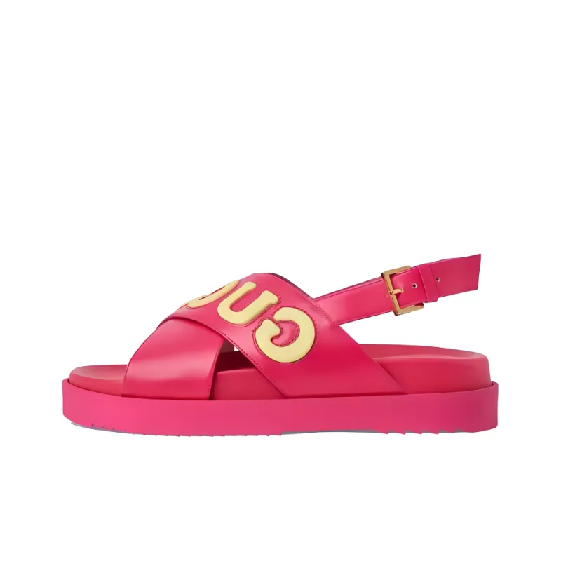 GUCCI Women's Crossover Sandal 'Pink' Women's-0