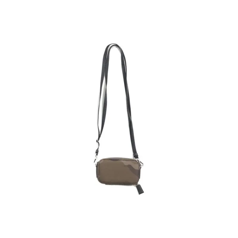 PRADA Leather Shoulder Bag Crossbody Bag Small Size Women's Dark Brown-4