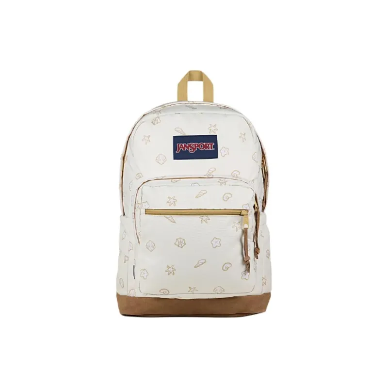 JanSport Fabric Backpack Unisex Beige-0