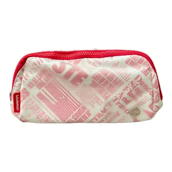 Lululemon Nylon Sling Bag Fanny Pack Regular Unisex White & Luminous Red