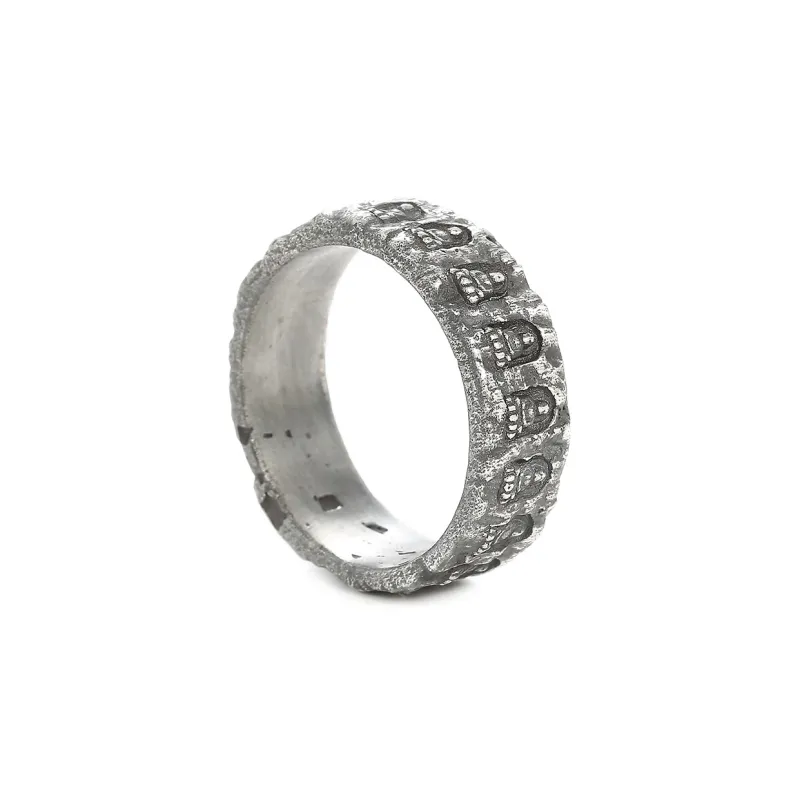 Yamagata S 990 Silver Full Silver Ring Men's-1