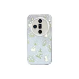 Silver-Floral Rabbit L Blue
