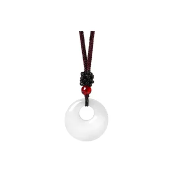 CENTURY&KINDLE Golden Silk Jade Necklaces Unisex