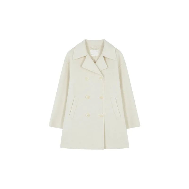 IHIMI Coats Women's Ecru-0