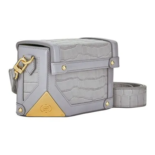 ZESH Cow Leather Shoulder Bag Women's Brown White Imprint/Dark Green Beige/Crocodile Grain Beige/Light Milk Tea Ecru-8