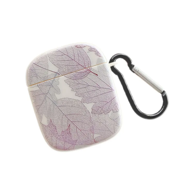 Koman Compatible With Apple AirPods 1/2/3/Pro 1/2 Generation TPU Refreshing Leaf Headphone Cases-1