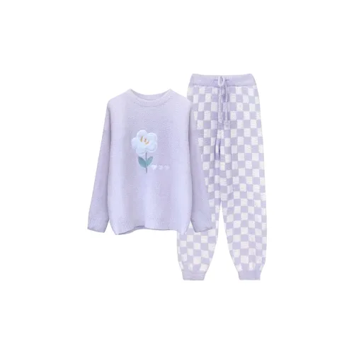 WANANNI Pajama Set Women's Purple