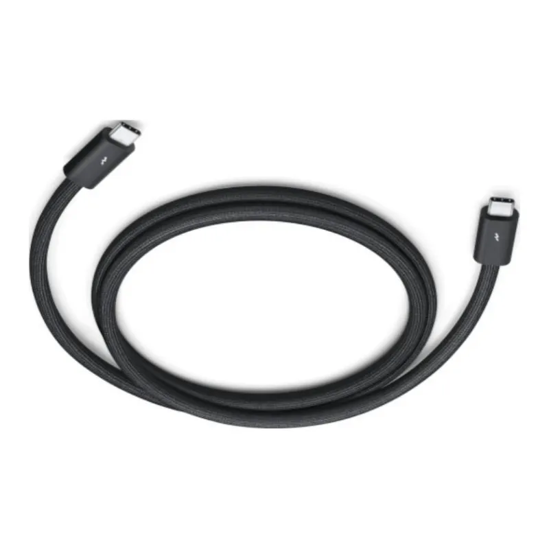 Apple Type C To Type C Thunderbolt 5 USB C Pro Cable Black Woven Cable Fast Charging-2