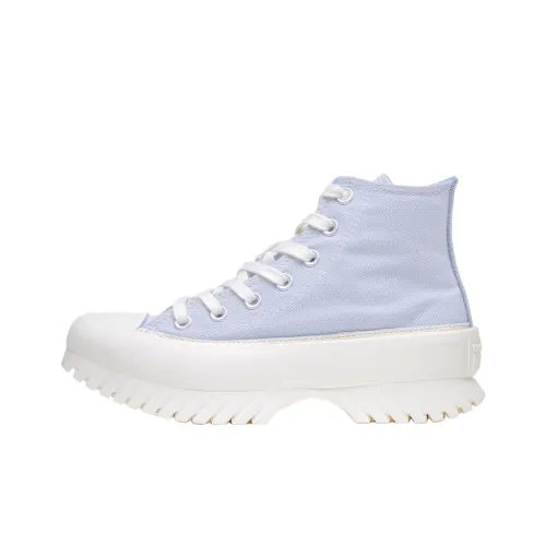 Converse All Star Lugged 2.0 Anti-Slip Wear-Resistant High-Top Canvas Shoes Women's Blue