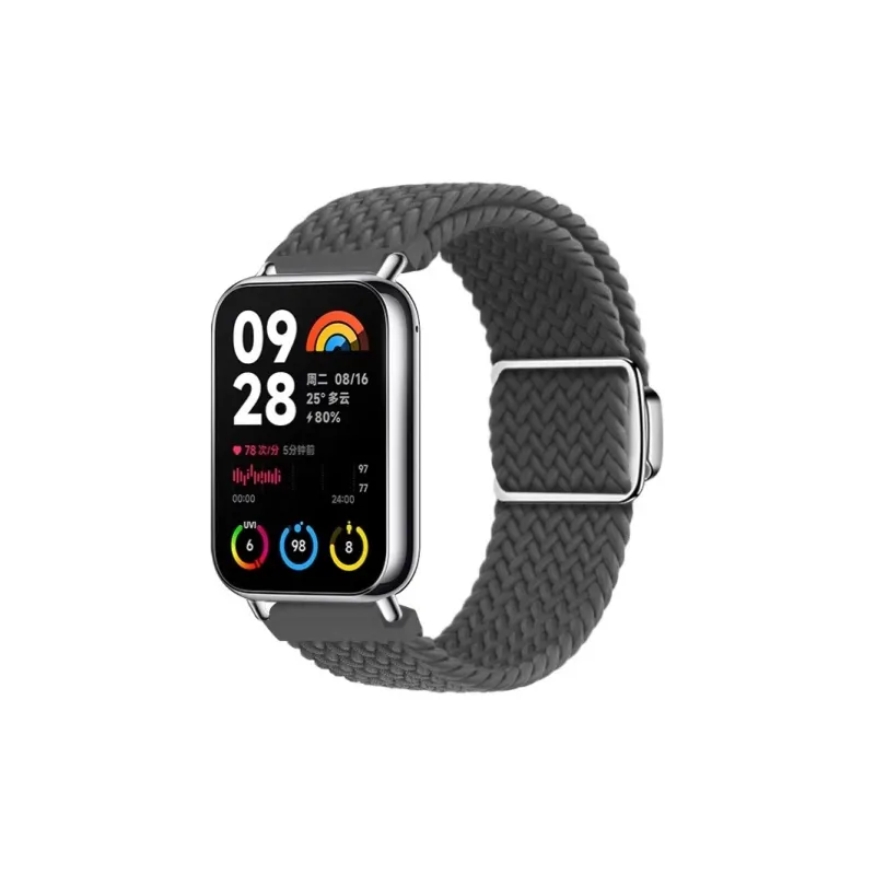 FZRT Xiaomi Compatibility Watch Band Magnetic Clasp Nylon Braided Quick Release Strap Nylon Material-7