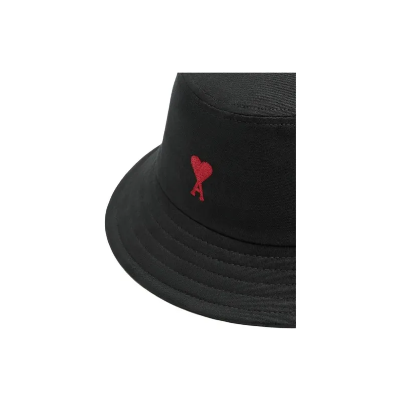 Ami Paris Ami De Coeur Embroidered Bucket Hat-3