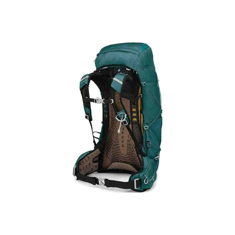 OSPREY Nylon Outdoor Hiking Bag Backpacks Women's Cloud Gray/Dark Cyan-3
