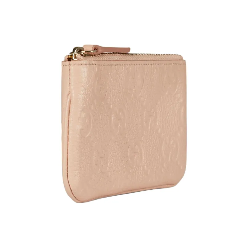 GUCCI Leather Key Pouch Women's Light Pink-2