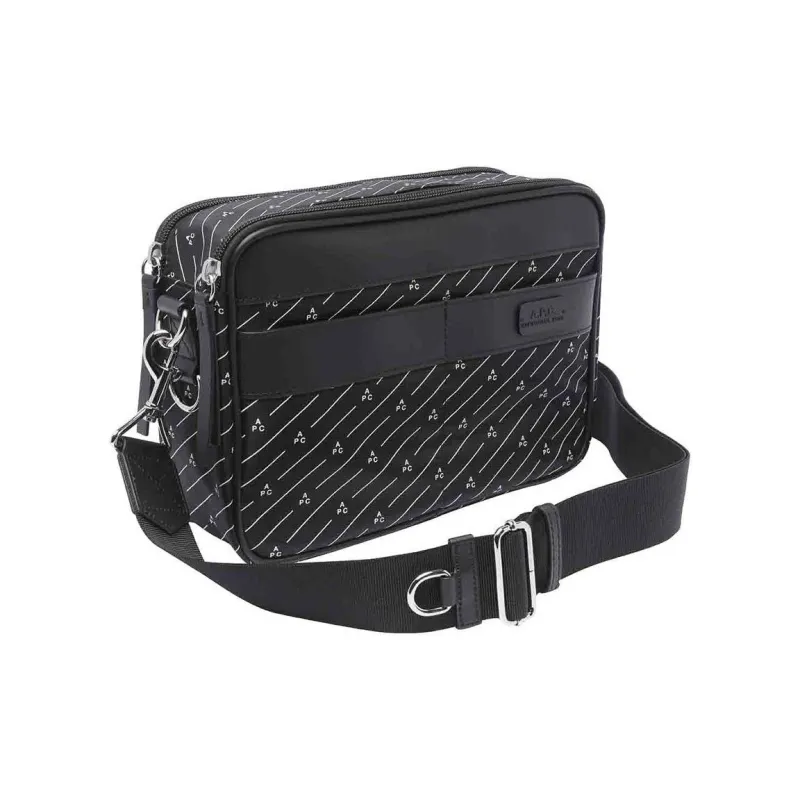 A.P.C Cow Leather Camera Bags Crossbody Bag Shoulder Bag Men's Black-2