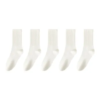 MIIOW Mid Calf Socks Women's 5 Pack