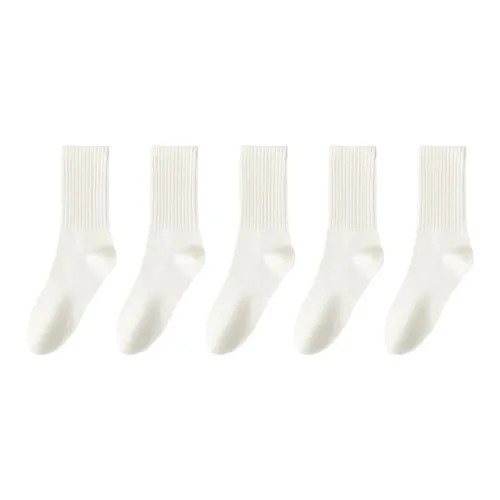 MIIOW Mid Calf Socks Women's 5 Pack