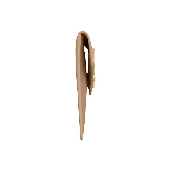 SAINT LAURENT Leather Clutch Trumpets Women's Dark Beige-1