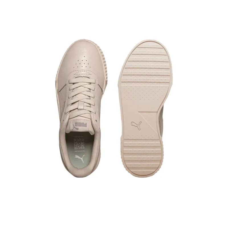 PUMA Carina Anti-Slip Wear-Resistant Low-Top Skateboard Shoes Women's Khaki-3