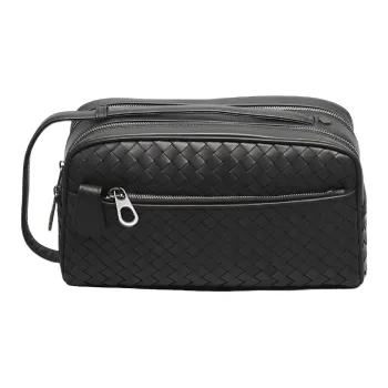 CMLZIUA Cow Leather Clutch Regular Men's Black