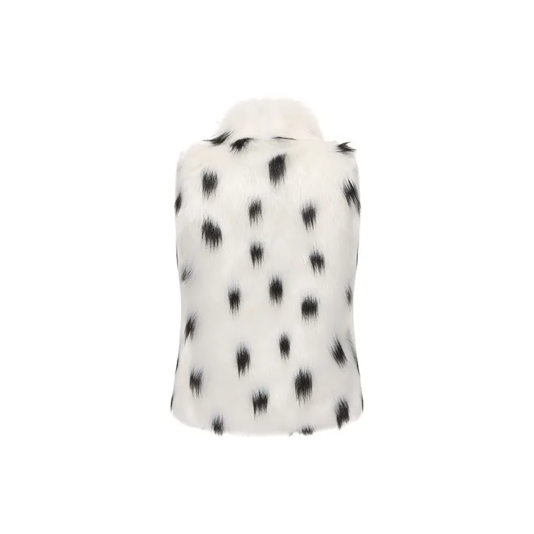 VANN VALRENCÉ Vest Women's Black White Mixed Color-1