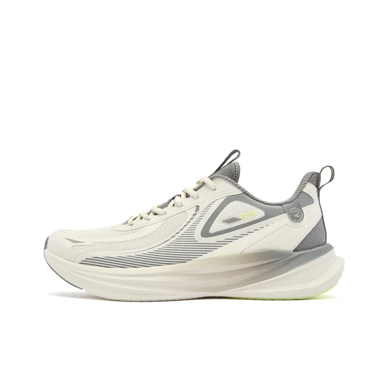 QIAODAN Running Shoes Men Low Top Crescent/Coal Gray-0