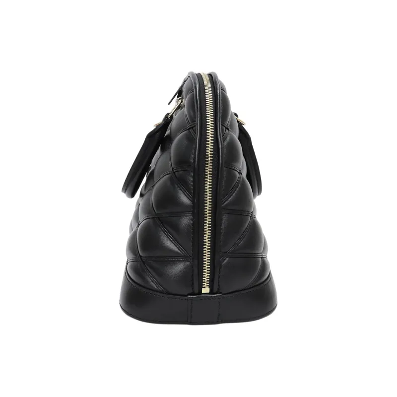 LOUIS VUITTON Alma Cow Leather Dome Bag, Handbag, Shoulder Bag, Crossbody Bag Trumpets Women's Black-3