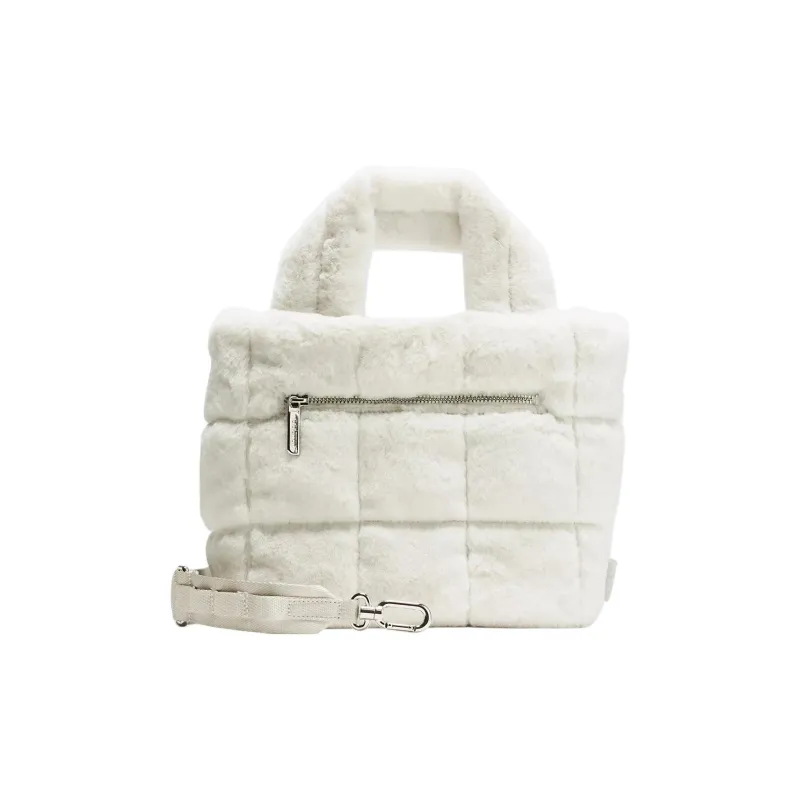Lululemon Quilted Polyester Shoulder Bag Crossbody Bag Handbag Mini Women's White-1