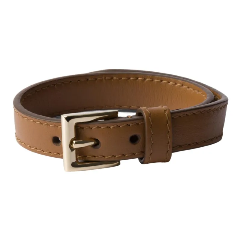 PRADA Leather Bracelets Women's Brown-0
