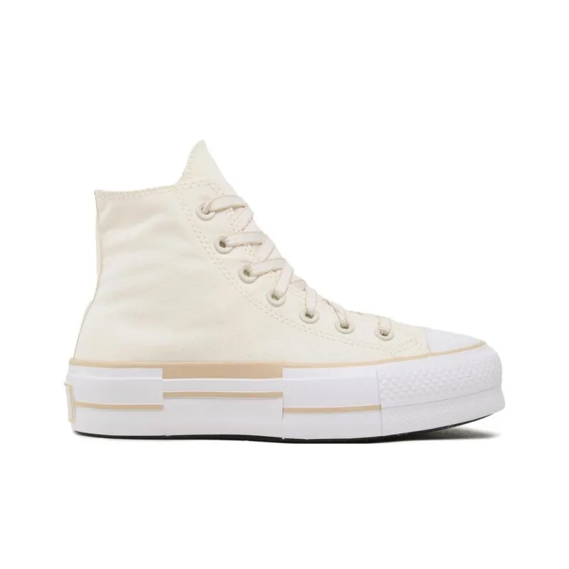 Converse Chuck Taylor All Star Lift Anti Slip Wear Resistant High Top Canvas Shoes Women's Ecru-1