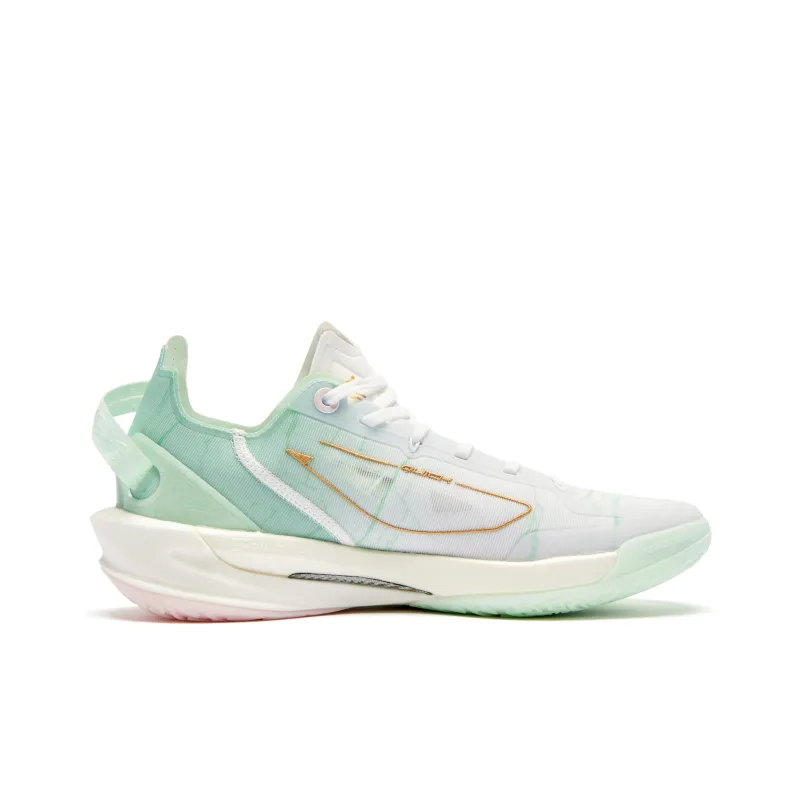 QIAODAN Fang Ci RISE 2.0 Basketball Shoes Men Low Top Jordan White/Ice Porcelain Green-1