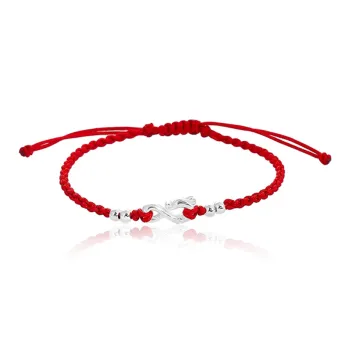 Kelanxi 925 Sterling Silver Rope Bracelets Women's