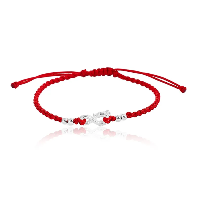 Kelanxi 925 Sterling Silver Rope Bracelets Women's-0