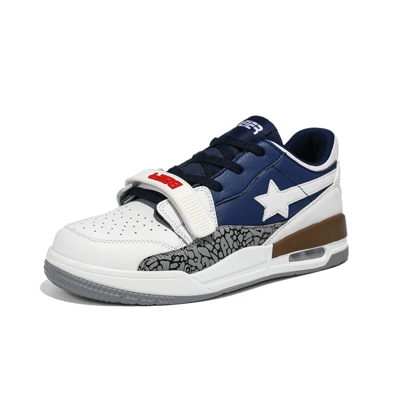 BEIER Stars Collection Couple Versatile Height Increasing Slip-Resistant Low-Top Skateboard Shoes Unisex-58