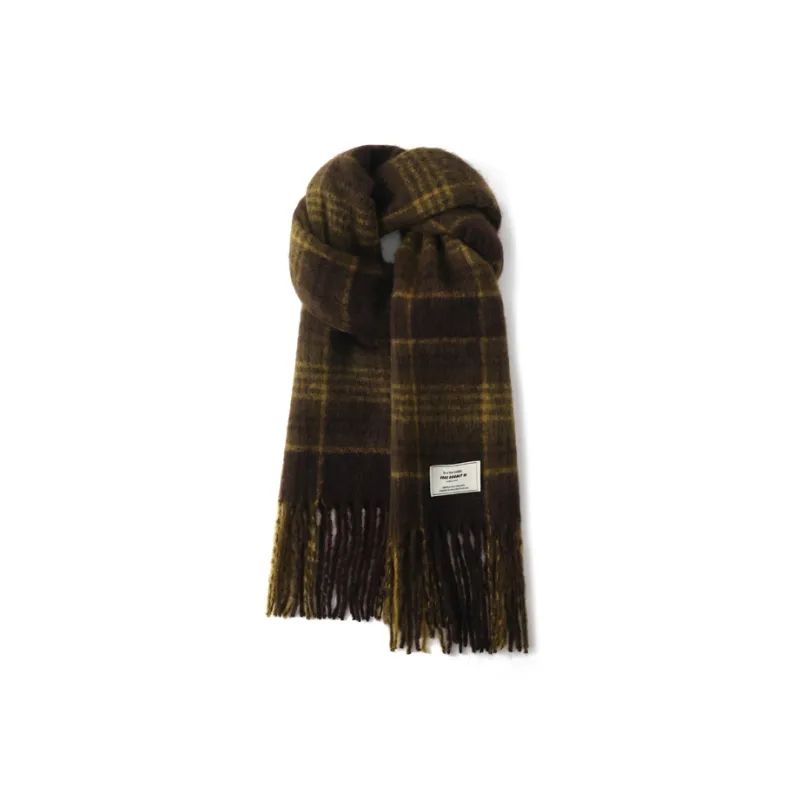 FREE RABBITⅡ Fall And Winter Mohair Windproof Warm Thickened Shawl Scarf Unisex-4