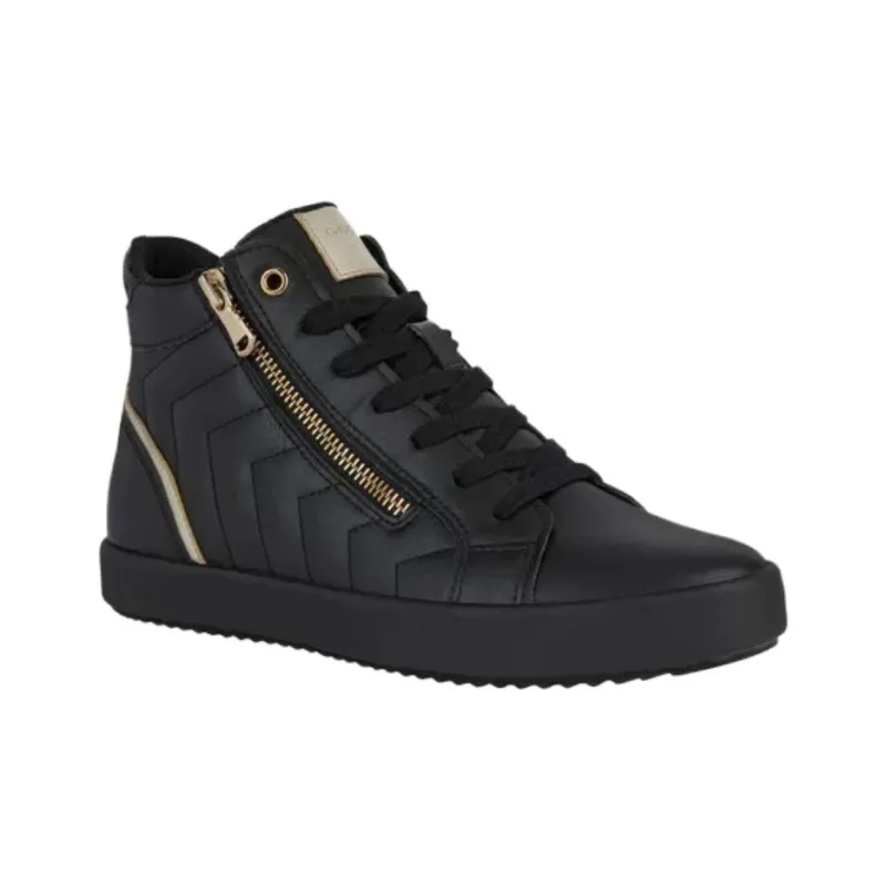 GEOX Blomiee Mid-Top Skateboard Shoes Women's Black-1