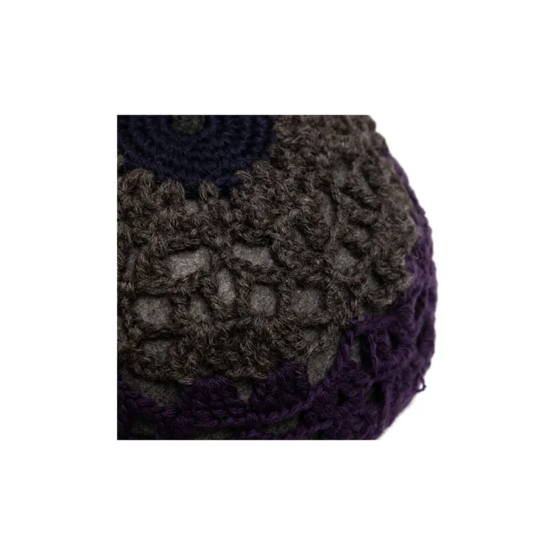 PRADA Wool Crochet Beret-2