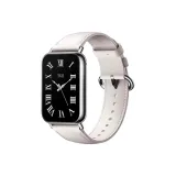 Loop Buckle Genuine Leather Strap-Ecru