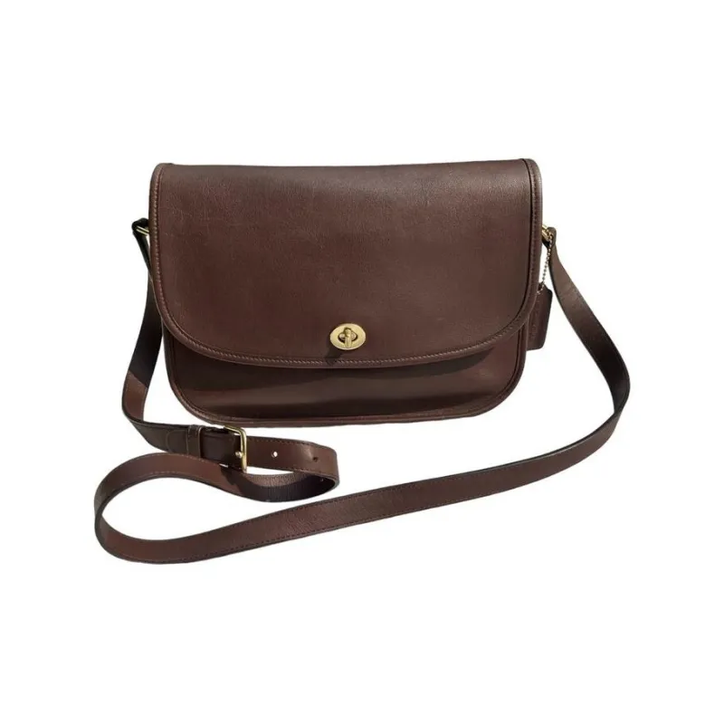 COACH City Glove Tanning Hobo Bag Shoulder Bag Crossbody Bag Large Size Women's Redwood Brown-1