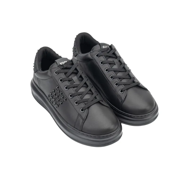 KARL LAGERFELD Kapri Stud Kounter Lo Low Top Casual Shoes Men's Black-2
