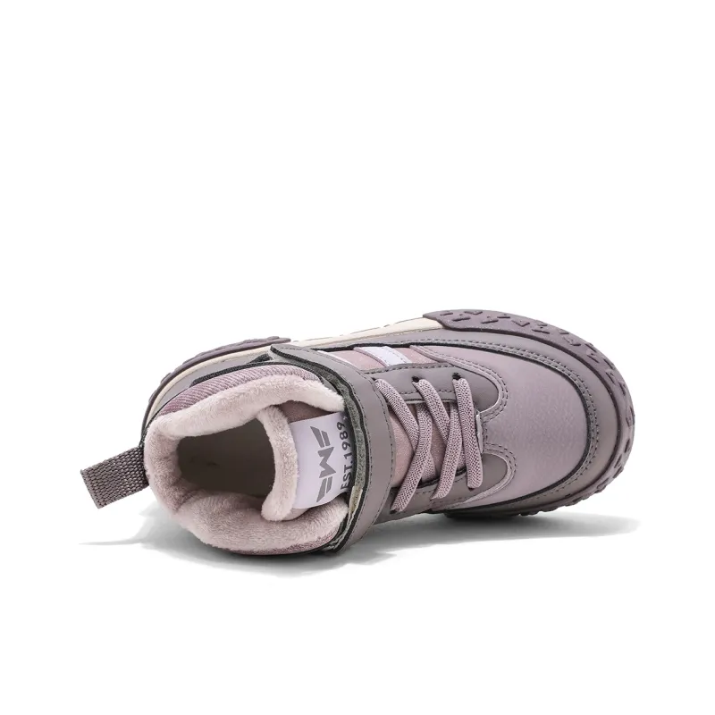 BIG WASP Wear Resistant Cushioning Warm Mid Top Kids Lifestyle Shoes Kids'-4