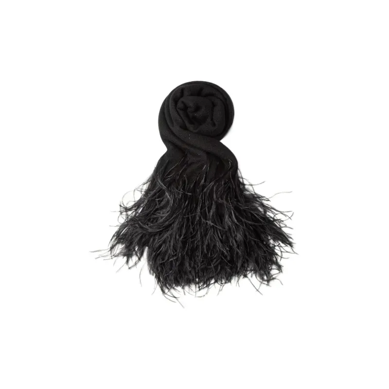 Valentino Cashmere Shawls Women's Black-1