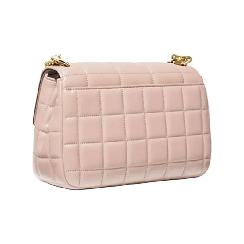 MICHAEL KORS Soho Sheepskin Crossbody Bag Shoulder Bag Large Size Women's Nude Pink-1