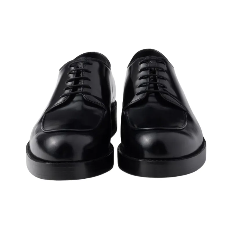 PRADA Dress Shoes Men Low Top Black-3